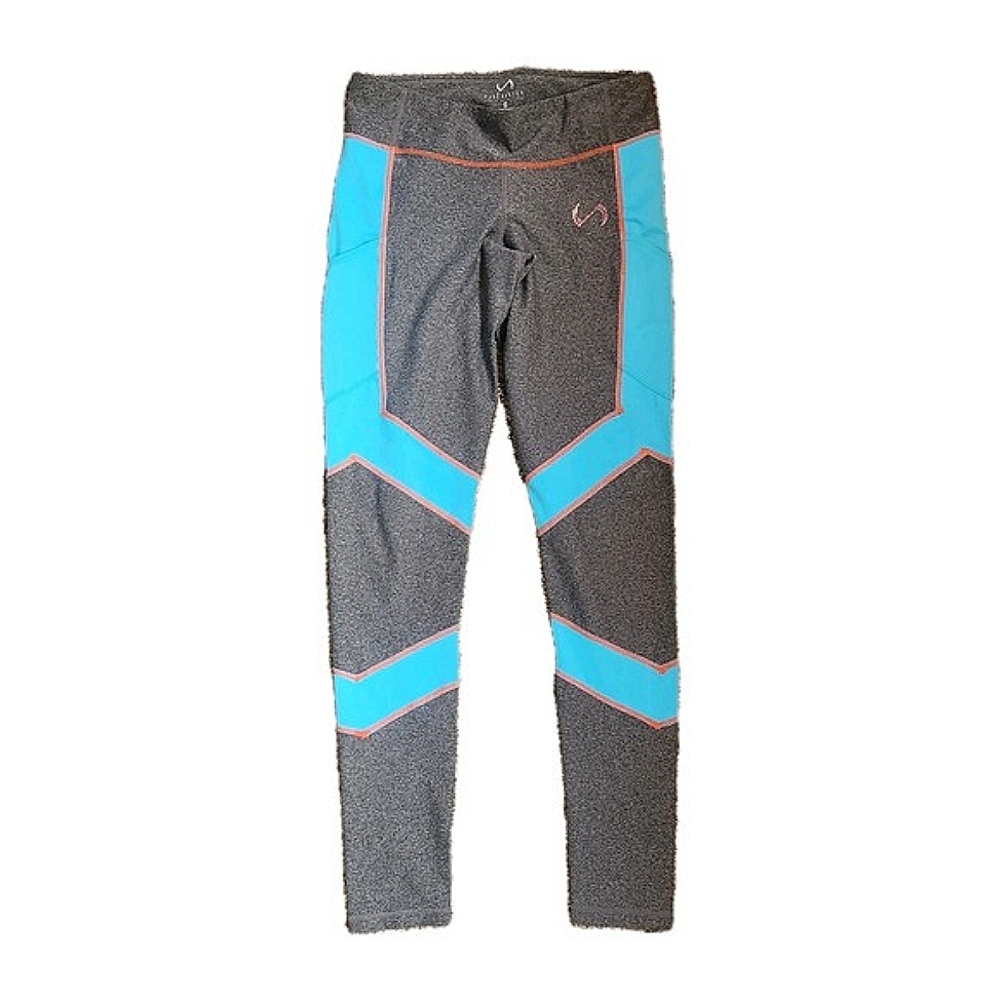TLF Infinity Leggings‎ Size Small Women's Rhinestone Logo Blue Gray Athletic